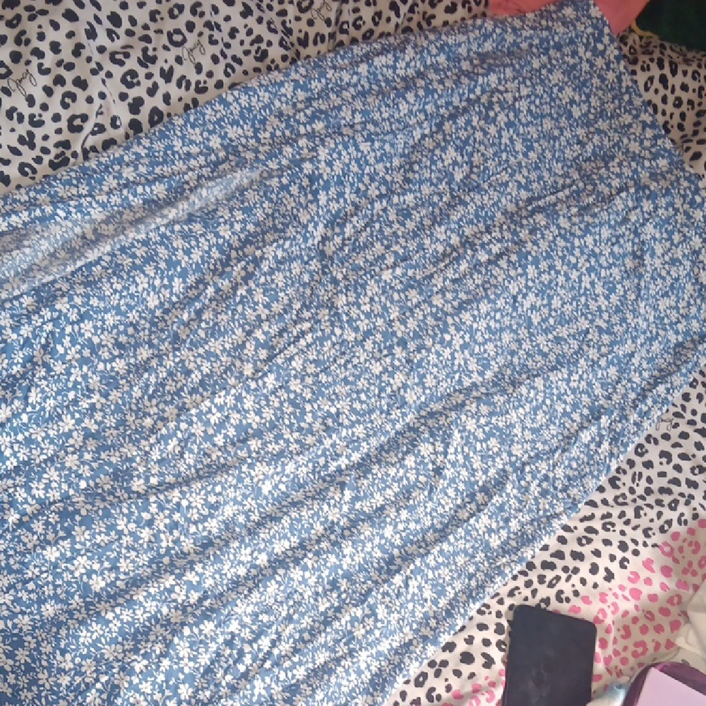 Floral Blue Skirt
